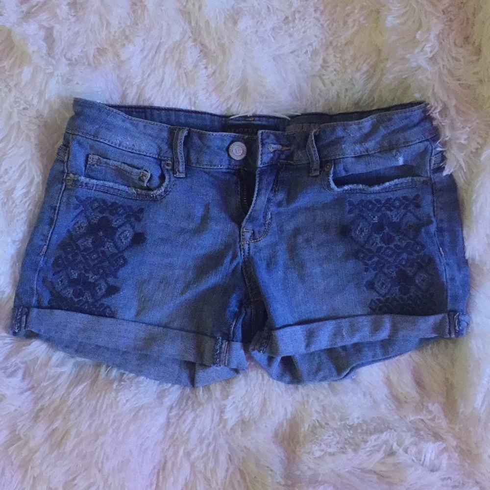 Aeropostale midi jean shorts